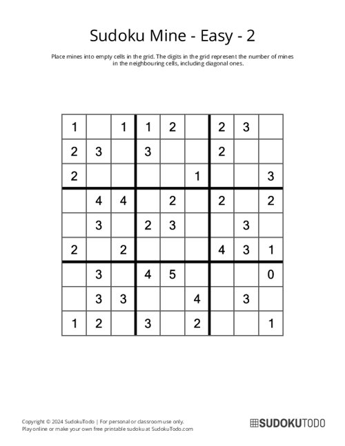 Sudoku Mine - Easy - 2