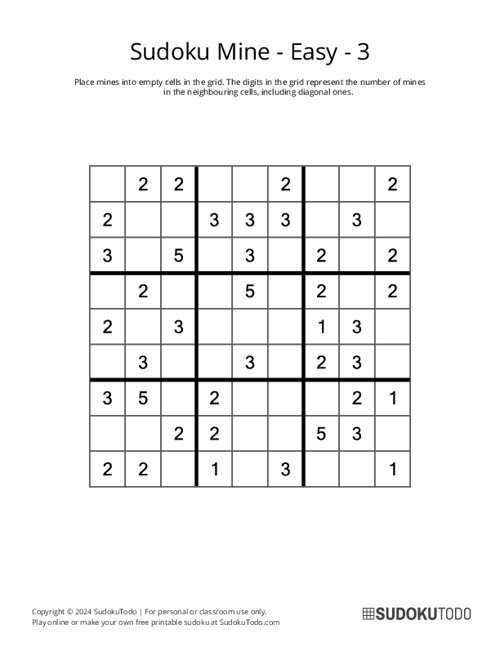 Sudoku Mine - Easy - 3