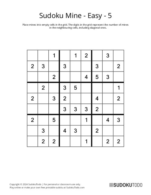 Sudoku Mine - Easy - 5