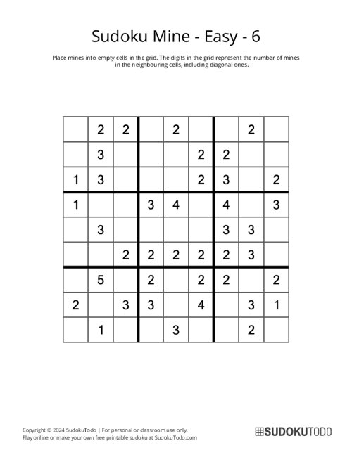 Sudoku Mine - Easy - 6