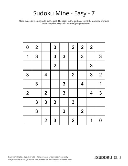 Sudoku Mine - Easy - 7