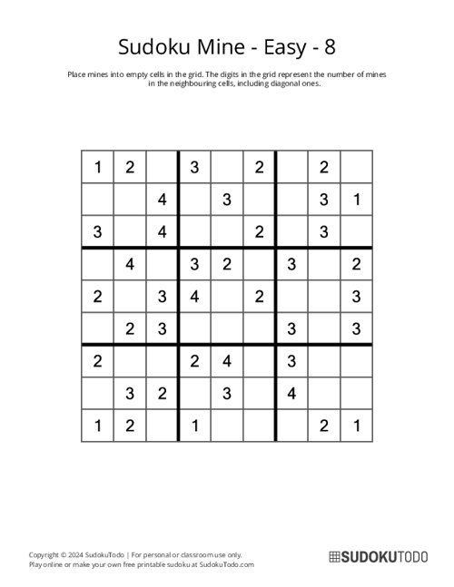 Sudoku Mine - Easy - 8