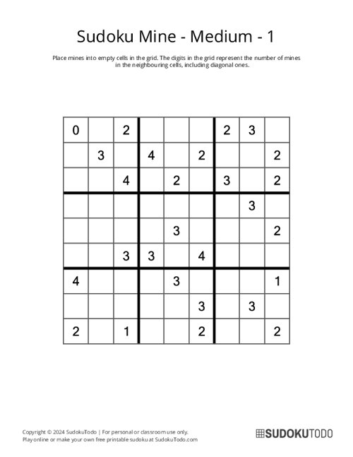 Sudoku Mine - Medium - 1