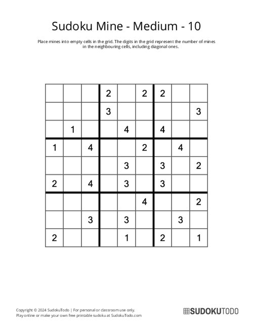 Sudoku Mine - Medium - 10