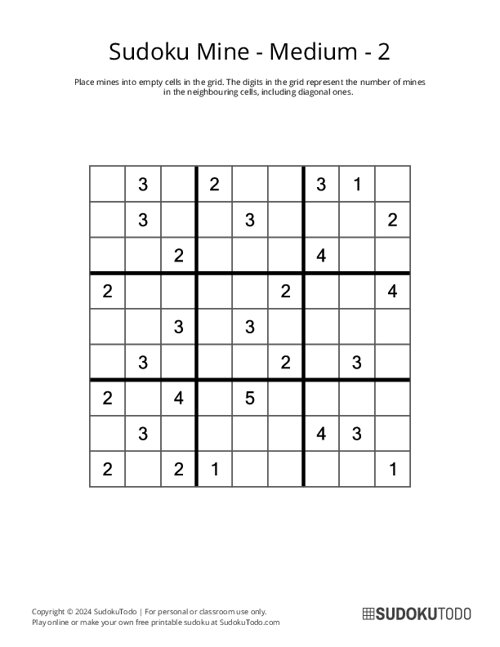 Sudoku Mine - Medium - 2