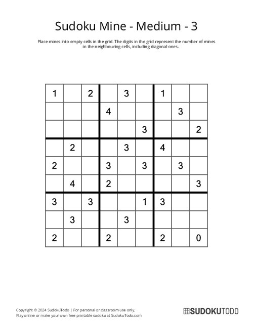 Sudoku Mine - Medium - 3