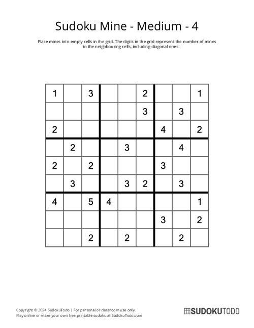 Sudoku Mine - Medium - 4