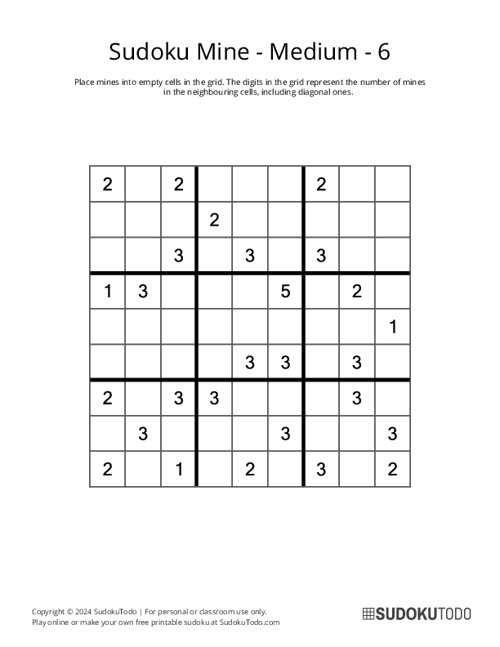 Sudoku Mine - Medium - 6