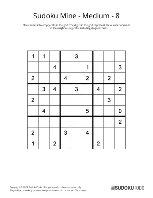 Sudoku Mine - Medium - 8