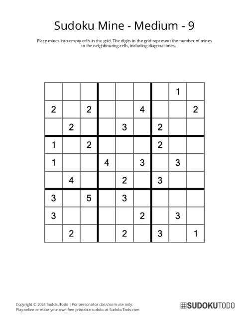 Sudoku Mine - Medium - 9