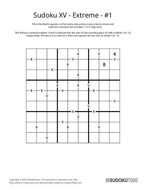 Sudoku XV - Extreme - 1