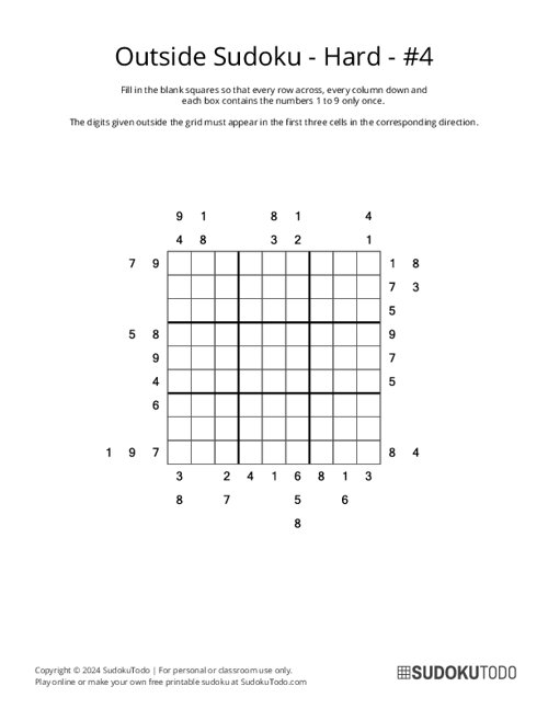 Outside Sudoku - Hard - 4