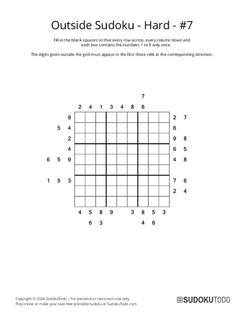 Outside Sudoku - Hard - 7