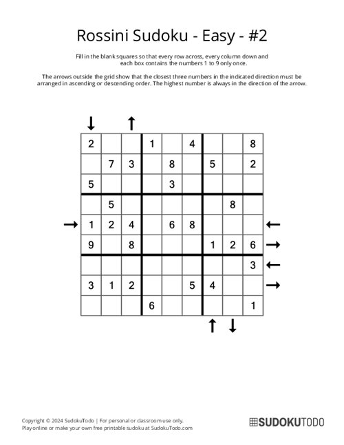 Rossini Sudoku - Easy - 2