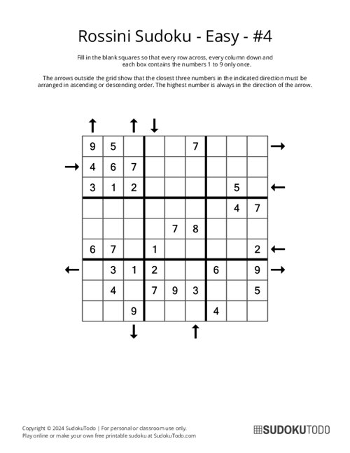 Rossini Sudoku - Easy - 4