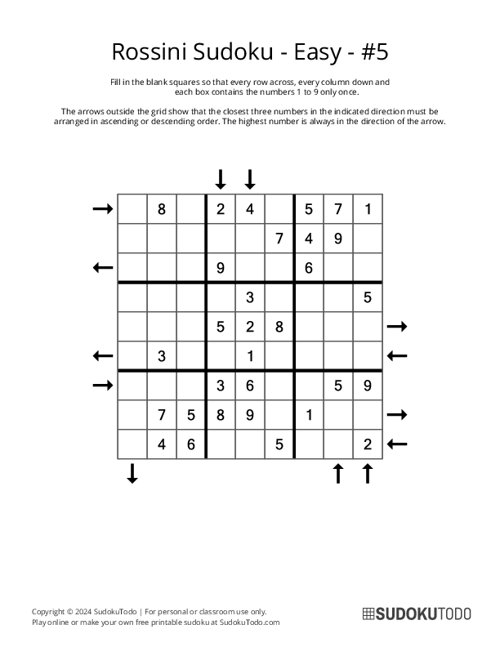 Rossini Sudoku - Easy - 5