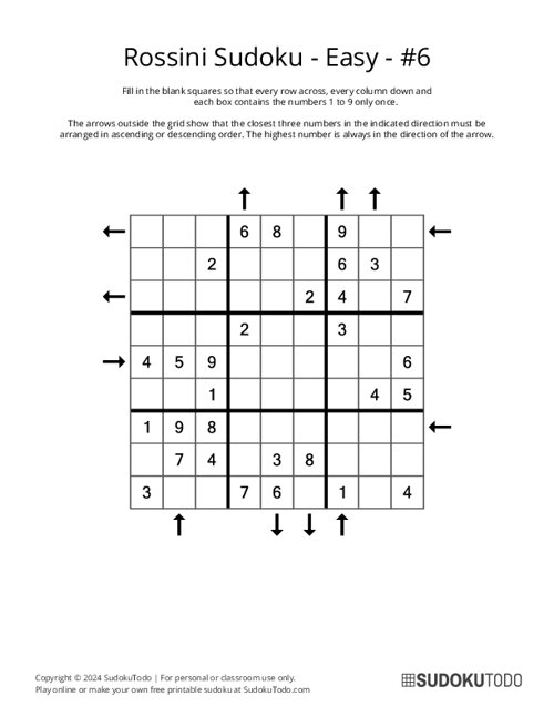 Rossini Sudoku - Easy - 6