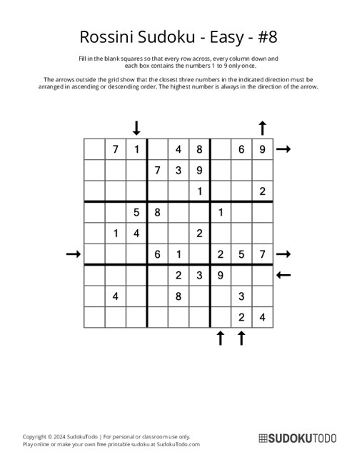 Rossini Sudoku - Easy - 8