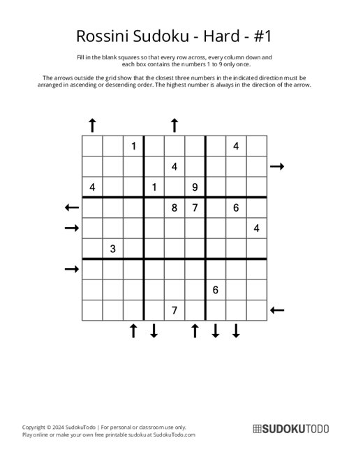 Rossini Sudoku - Hard - 1