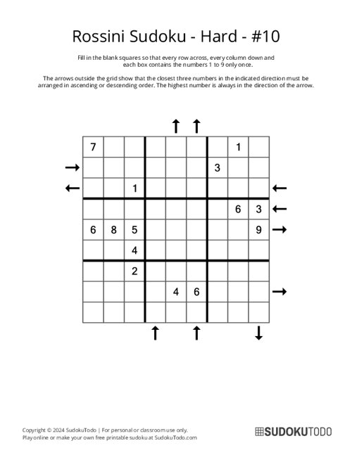 Rossini Sudoku - Hard - 10