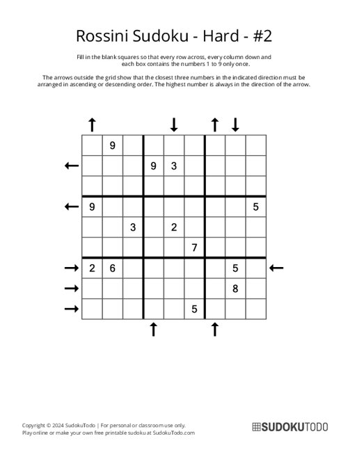 Rossini Sudoku - Hard - 2