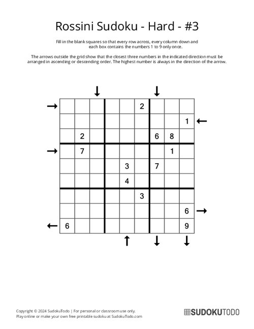 Rossini Sudoku - Hard - 3