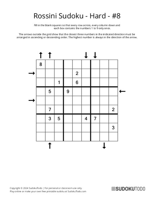 Rossini Sudoku - Hard - 8