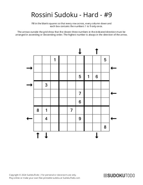 Rossini Sudoku - Hard - 9