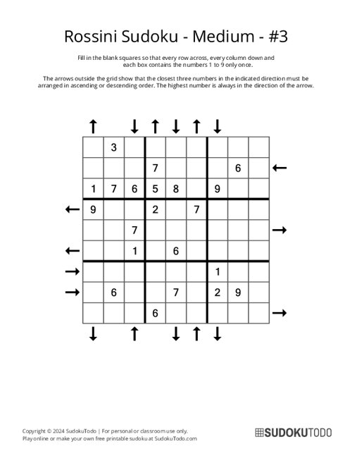 Rossini Sudoku - Medium - 3