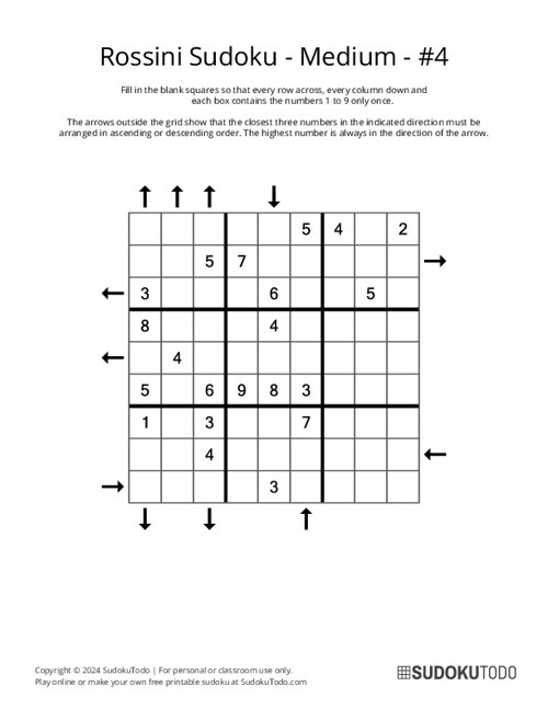 Rossini Sudoku - Medium - 4