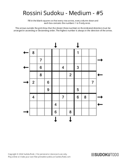 Rossini Sudoku - Medium - 5