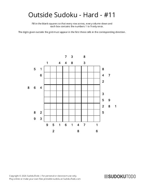 Outside Sudoku - Hard - 11