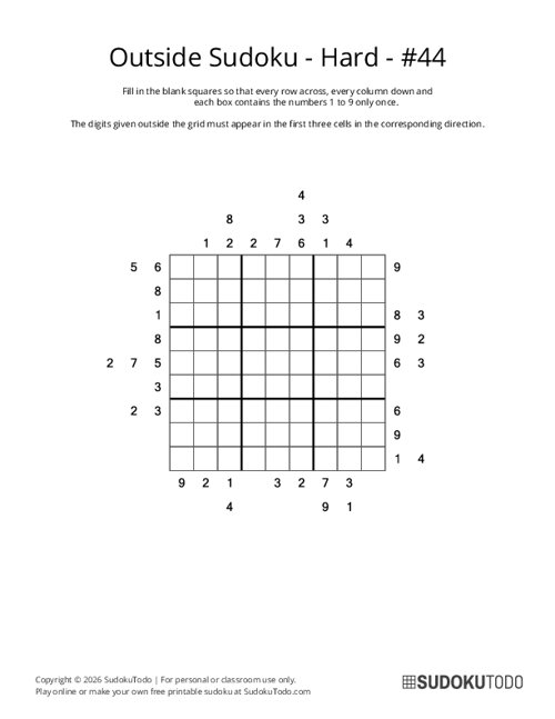Outside Sudoku - Hard - 44