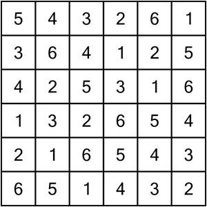 kenken puzzle solution