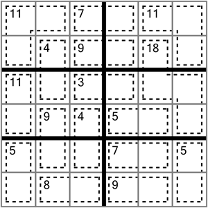 killer sudoku puzzle