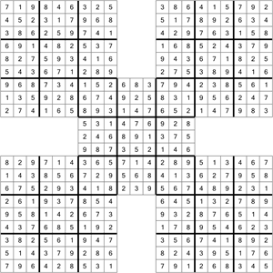samurai puzzle solution