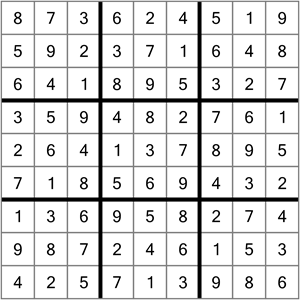 sudoku XV puzzle solution
